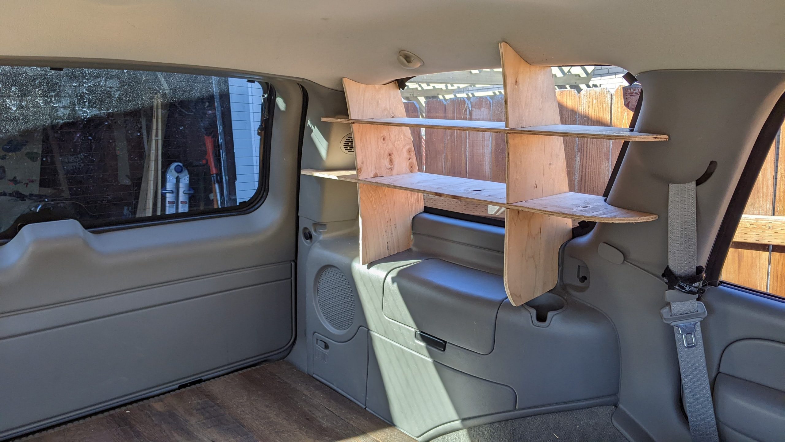 You are currently viewing Storage Shelves in my Chevy Tahoe Truck Camper